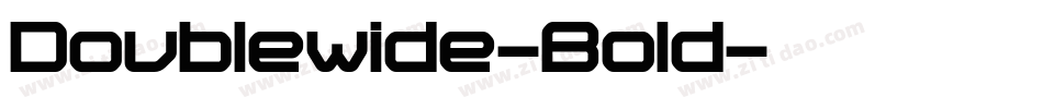 Doublewide-Bold字体转换