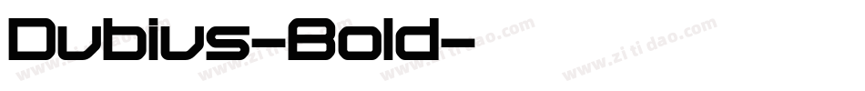 Dubius-Bold字体转换
