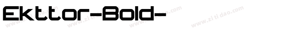 Ekttor-Bold字体转换