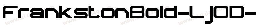 FrankstonBold-Lj0D字体转换