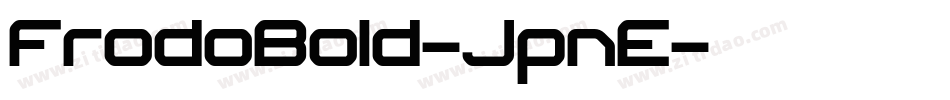 FrodoBold-JpnE字体转换