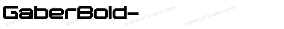 GaberBold字体转换