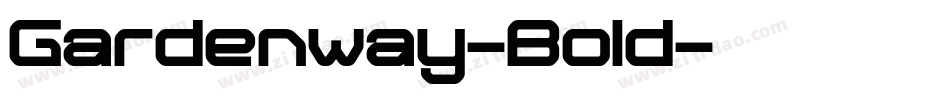 Gardenway-Bold字体转换