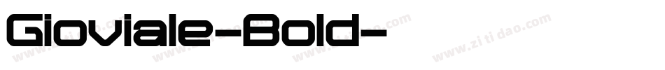 Gioviale-Bold字体转换