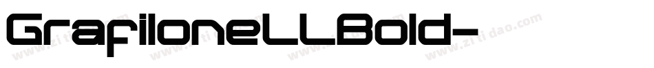 GrafiloneLLBold字体转换