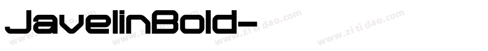 JavelinBold字体转换
