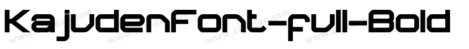 KajudenFont-full-Bold转换器字体转换