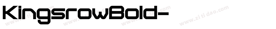 KingsrowBold字体转换