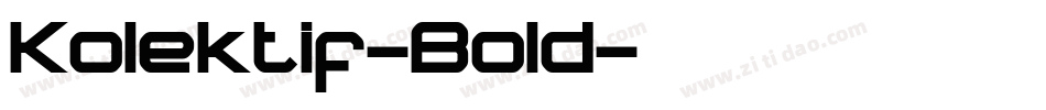 Kolektif-Bold字体转换