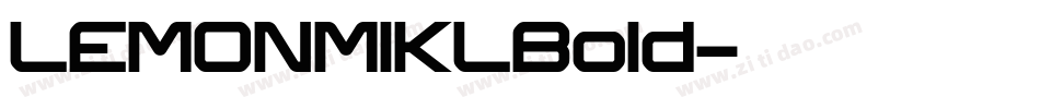 LEMONMIKLBold字体转换