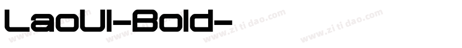LaoUI-Bold字体转换
