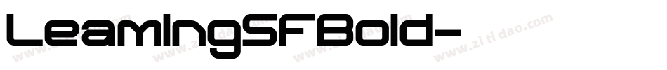 LeamingSFBold字体转换