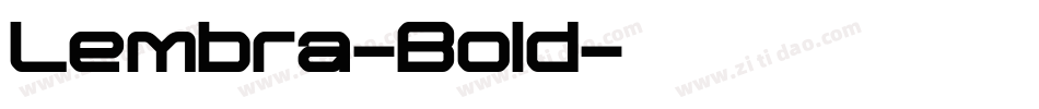 Lembra-Bold字体转换