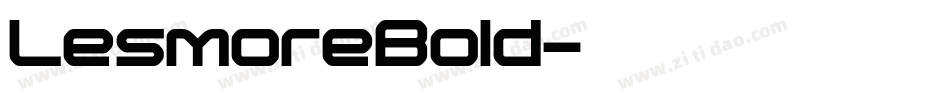 LesmoreBold字体转换