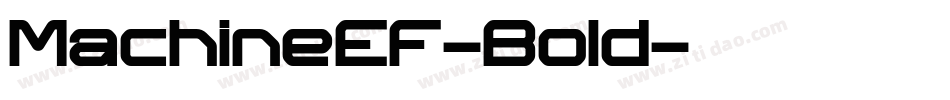 MachineEF-Bold字体转换