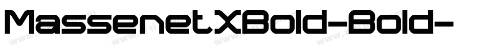 MassenetXBold-Bold字体转换