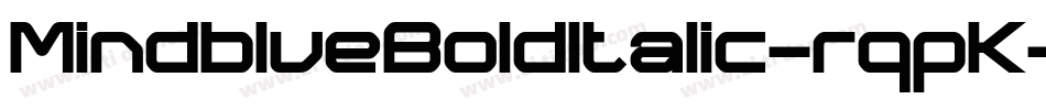 MindblueBoldItalic-rqpK字体转换