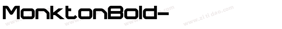 MonktonBold字体转换