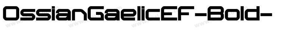 OssianGaelicEF-Bold字体转换