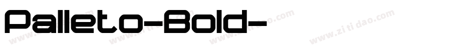 Palleto-Bold字体转换