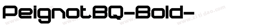 PeignotBQ-Bold字体转换