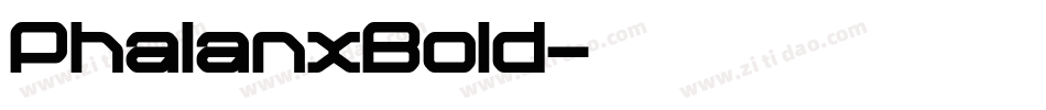 PhalanxBold字体转换