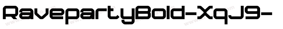 RavepartyBold-XqJ9字体转换