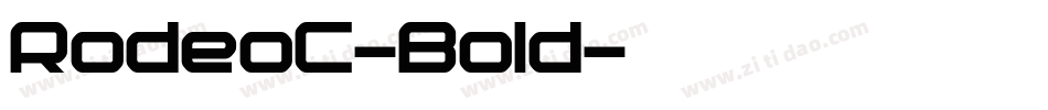 RodeoC-Bold字体转换