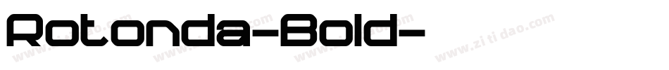 Rotonda-Bold字体转换
