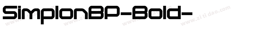 SimplonBP-Bold字体转换