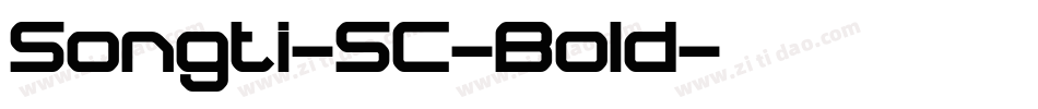 Songti-SC-Bold字体转换