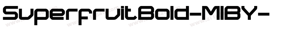 SuperfruitBold-MlBY字体转换