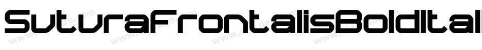 SuturaFrontalisBoldItalic-MDJ字体转换
