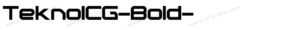 TeknoICG-Bold字体转换