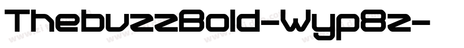 ThebuzzBold-Wyp8z字体转换