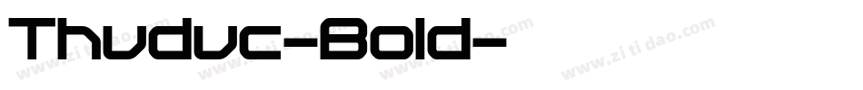 Thuduc-Bold字体转换