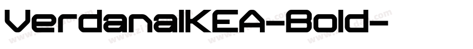 VerdanaIKEA-Bold字体转换