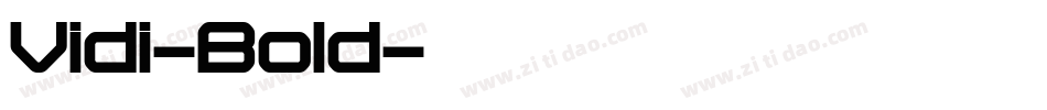 Vidi-Bold字体转换