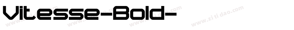 Vitesse-Bold字体转换
