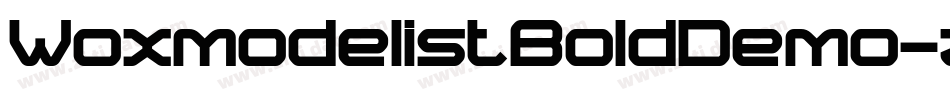 WoxmodelistBoldDemo-zLdl字体转换