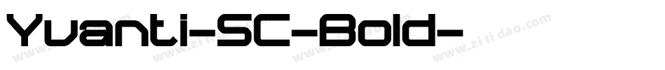 Yuanti-SC-Bold字体转换