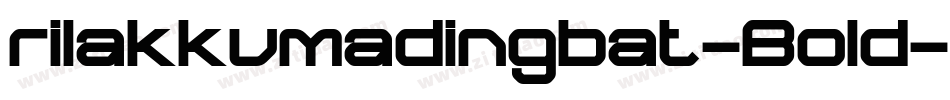 rilakkumadingbat-Bold字体转换