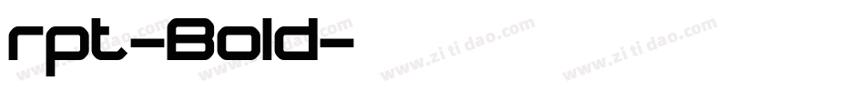 rpt-Bold字体转换