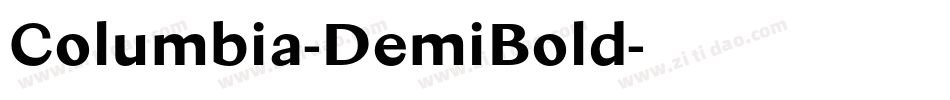 Columbia-DemiBold字体转换