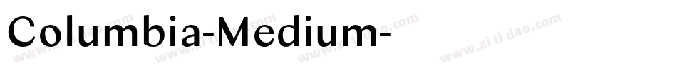 Columbia-Medium字体转换