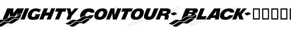 MightyContour-Black字体转换
