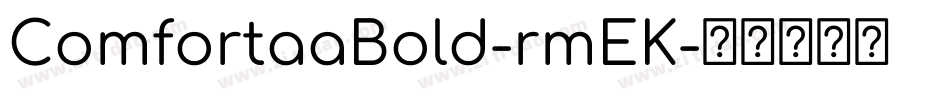 ComfortaaBold-rmEK字体转换