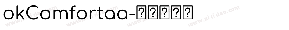 okComfortaa字体转换