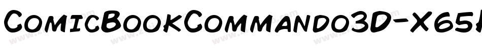 ComicBookCommando3D-X65K字体转换
