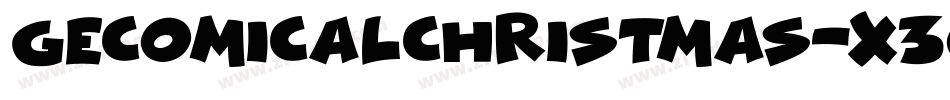 GeComicalChristmas-X309字体转换